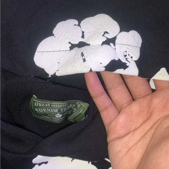 Denim tears hoodie black